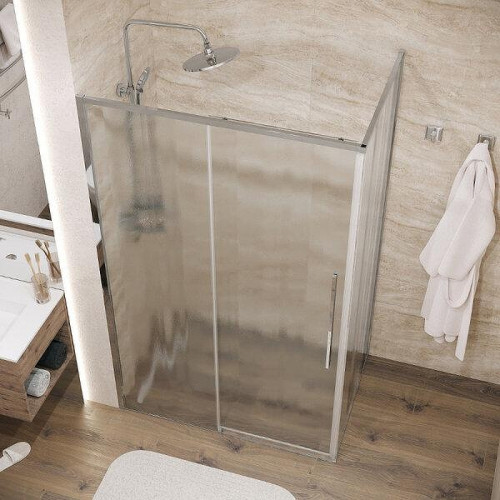 Душевой уголок Grossman Galaxy 130x100 L 120.K33.01.1310.10.02 профиль Хром стекло шиншилла