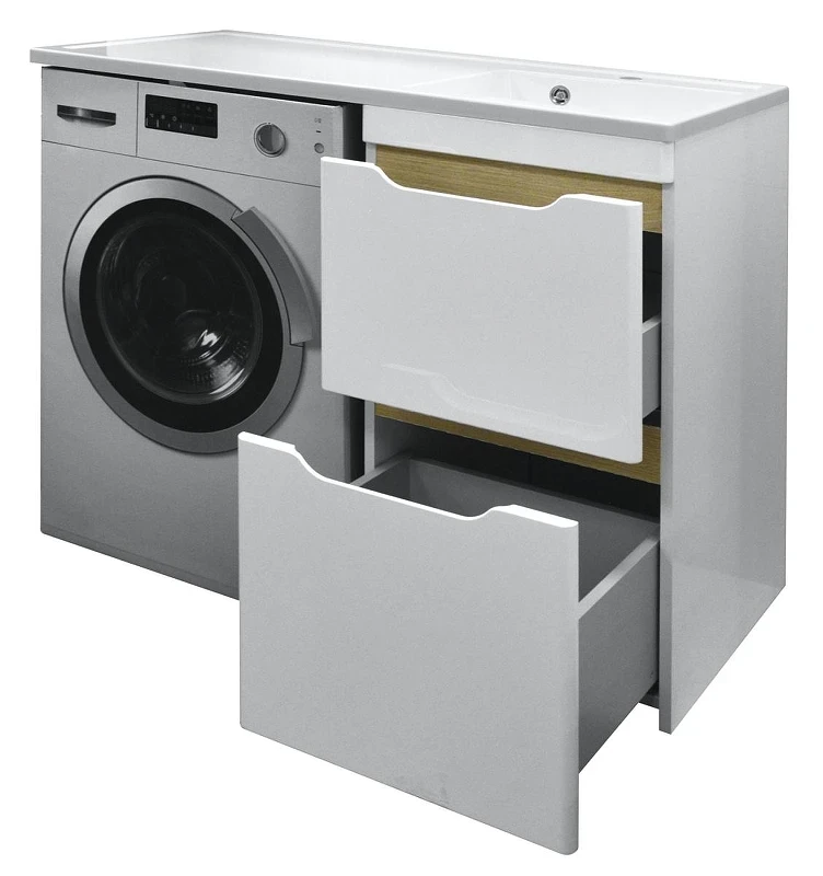 Тумба с раковиной Azario Magenta 110 R CS00079140 цвет Белый
