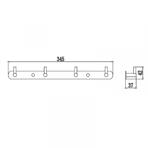 Вешалка для полотенец Savol S-007214H цвет Черный