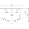 Раковина Sanflor Kirovit Элеганс 75 4620008197371 Белая
