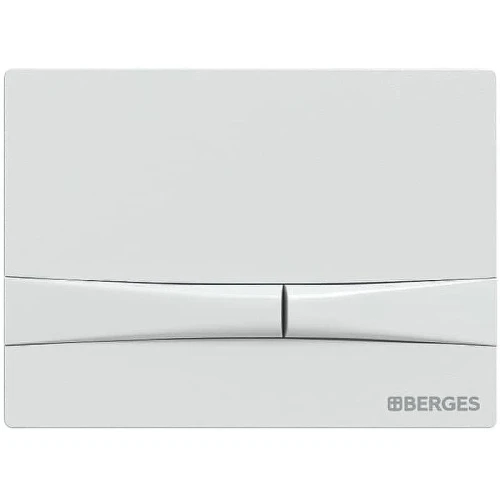 Клавиша смыва Berges Novum F4 040054 Soft Touch Белая