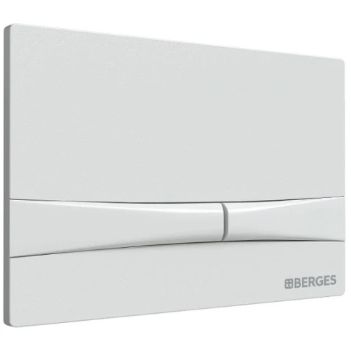 Клавиша смыва Berges Novum F4 040054 Soft Touch Белая