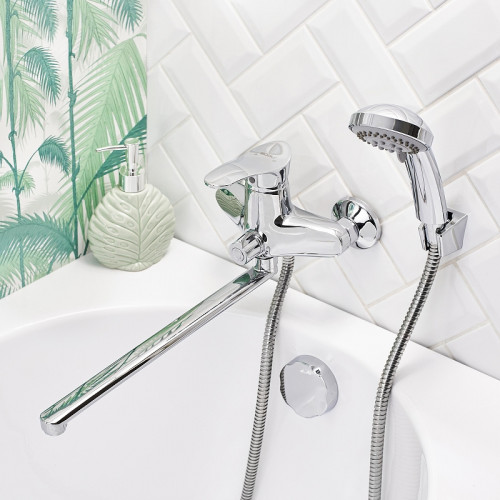 Смеситель для ванны Boou B8173-18F универсальный цвет Хром