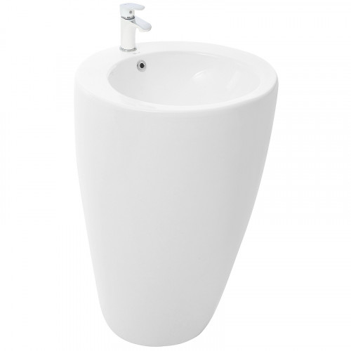 Раковина WeltWasser Leerbach 3838 GL-WT 38 10000005489 Белый глянец фаянс напольный