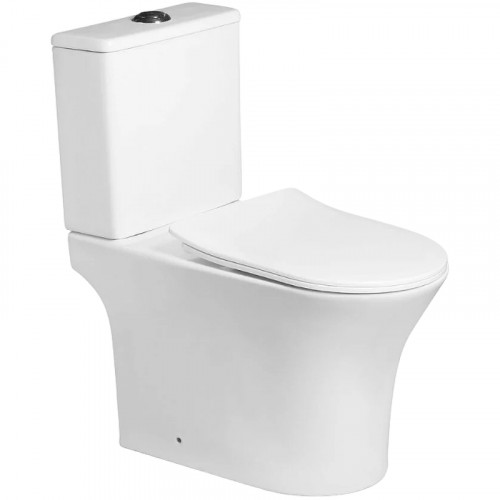 Унитаз компакт SantiLine SL-5022 с бачком и сиденьем Микролифт фарфор напольный