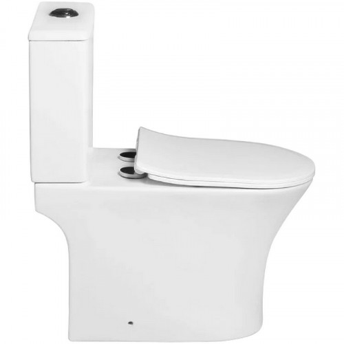 Унитаз компакт SantiLine SL-5022 с бачком и сиденьем Микролифт фарфор напольный