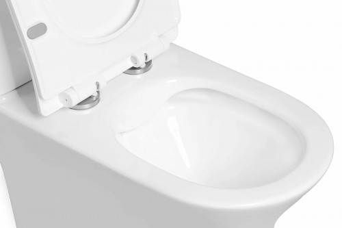 Унитаз компакт SantiLine SL-5022 с бачком и сиденьем Микролифт фарфор напольный