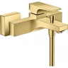 Смеситель для ванны Hansgrohe Metropol 32540990 Полированное золото латунь на стену