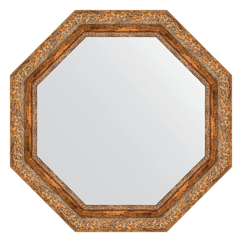 Зеркало Evoform Octagon 70х70 BY 7339 в багетной раме - Виньетка античная бронза 85