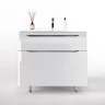 Тумба под раковину Style Line Марелла 90 Люкс Plus СС-00002417 Белый глянец антискрейтч МДФ / ЛДСП