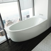 Акриловая ванна Aquatek Eco-friendly Дива 160х90 R DIV160-0000002 без панелей, каркаса и слив-перелива