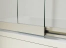 Шторка на ванну Vincea VSB-1E 100х145 VSB-1E100CLGM профиль Вороненая сталь стекло прозрачное