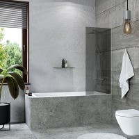 Шторка на ванну Reflection 60х140 RX14060TСR-11 профиль Хром стекло тонированное