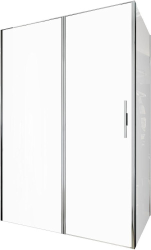 Душевой уголок Allen Brau Priority 140x80 3.31034.00+3.31040.00 цвет профиля Хром стекло прозрачное