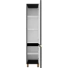 Шкаф пенал Brevita Enfida 35 R ENF-05035-020P Черный матовый МДФ / ЛДСП