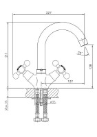 Смеситель для раковины Haiba HB1219 Хром