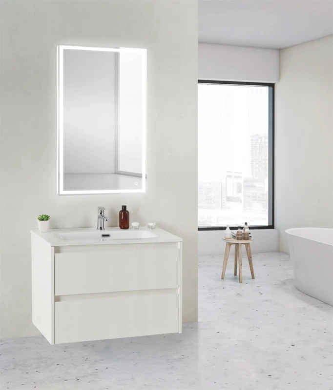 Тумба под раковину BelBagno KRAFT 39-700/390-2C-SO-BO подвесная Bianco Opaco МДФ / ЛДСП