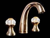 Смеситель для раковины Boheme Flora 297-FL Золото латунь