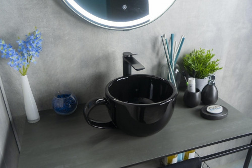 Раковина-чаша Gid Creativo 40 Nc9077 52230 цвет Черный глянцевый