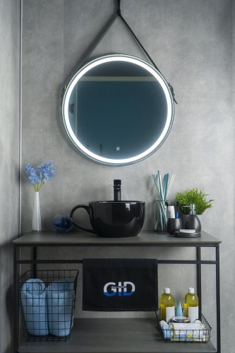 Раковина-чаша Gid Creativo 40 Nc9077 52230 цвет Черный глянцевый