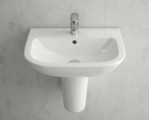 Раковина Vitra S20 55 5502B003-0001 Белая фарфор подвесная