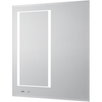 Зеркало Aquaton Сакура 100 1A235102SKW80 с подсветкой с сенсорным выключателем с антизапотеванием и часами стекло