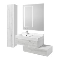 Зеркало Aquaton Сакура 100 1A235102SKW80 с подсветкой с сенсорным выключателем с антизапотеванием и часами стекло