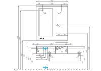 Зеркало Aquaton Сакура 100 1A235102SKW80 с подсветкой с сенсорным выключателем с антизапотеванием и часами стекло