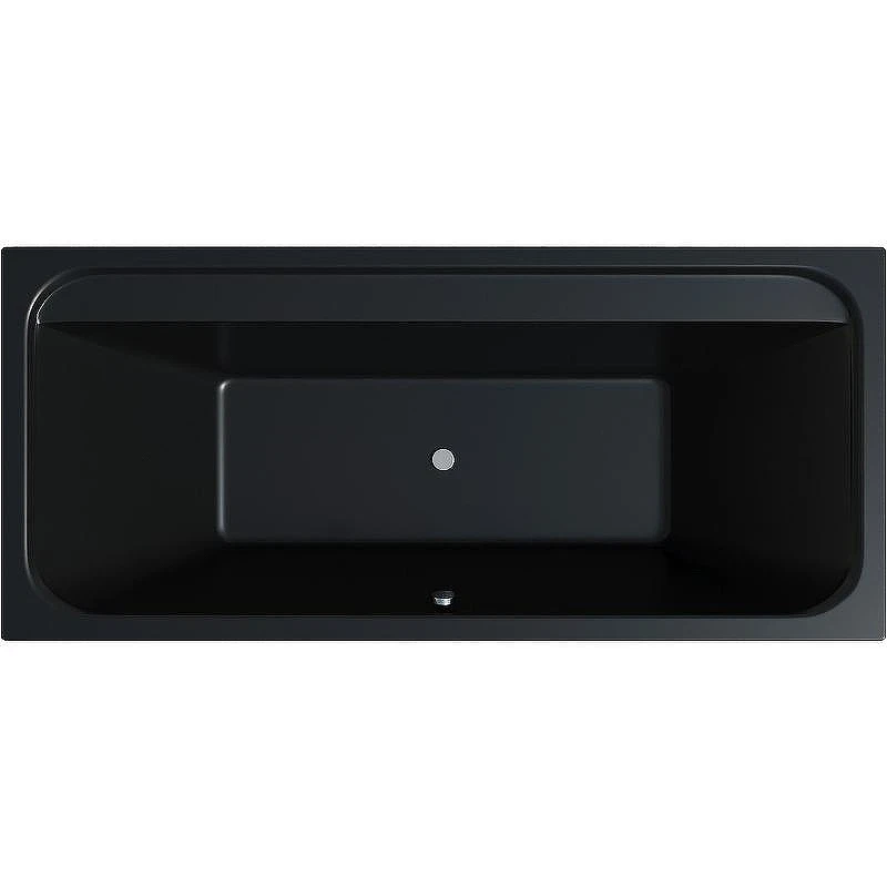 Акриловая ванна Corpa Nera Bellini 180x80 CN05032BLM Черная матовая без гидромассажа