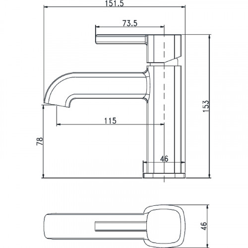 Смеситель для раковины Aquanet Minima AF130-10C 261813 Хром