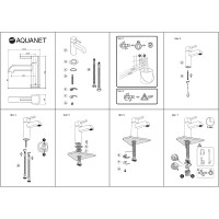 Смеситель для раковины Aquanet Minima AF130-10C 261813 Хром