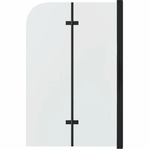 Шторка на ванну Grossman 100x150 GR-106100BLACK профиль Черный стекло прозрачное