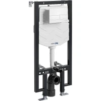 Инсталляция WasserKRAFT Vils 56TLT.010.ME.WM04 для унитаза с Белой матовой клавишей смыва