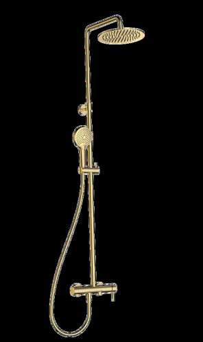 Душевая система AQUAme AQM8011BG цвет Золото шлифованное