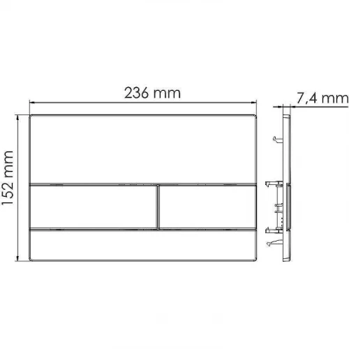 Инсталляция WasserKRAFT Aller 10TLT.010.ME.WM04 для унитаза с Белой матовой клавишей смыва