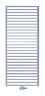 Водяной полотенцесушитель Zehnder Quaro Inox QAI-140-045 Inox Нержавеющая сталь