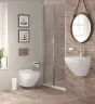 Унитаз биде beWash Alster 86303601 подвесной Белый глянец с сиденьем Микролифт фарфор подвесной