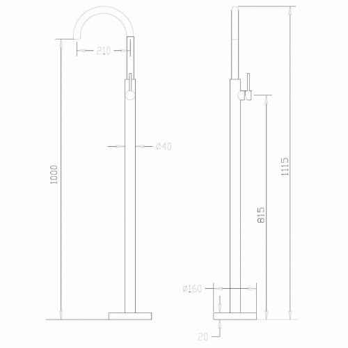 Смеситель для раковины Abber Wasser Kreis AF8141G Золото матовое