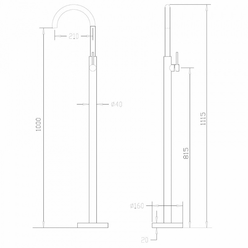 Смеситель для раковины Abber Wasser Kreis AF8141G Золото матовое