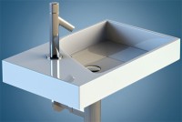 Раковина Jacob Delafon Rythmik 60 EXQ112-Z-00 Белая фарфор накладная