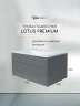 Тумба под раковину Uperwood Lotus Premium 80 39340205462 подвесная цвет серый матовый