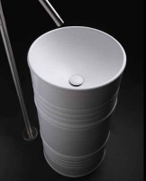 Раковина Kerasan Artwork Barrel 45 474301 Белая фаянс напольный