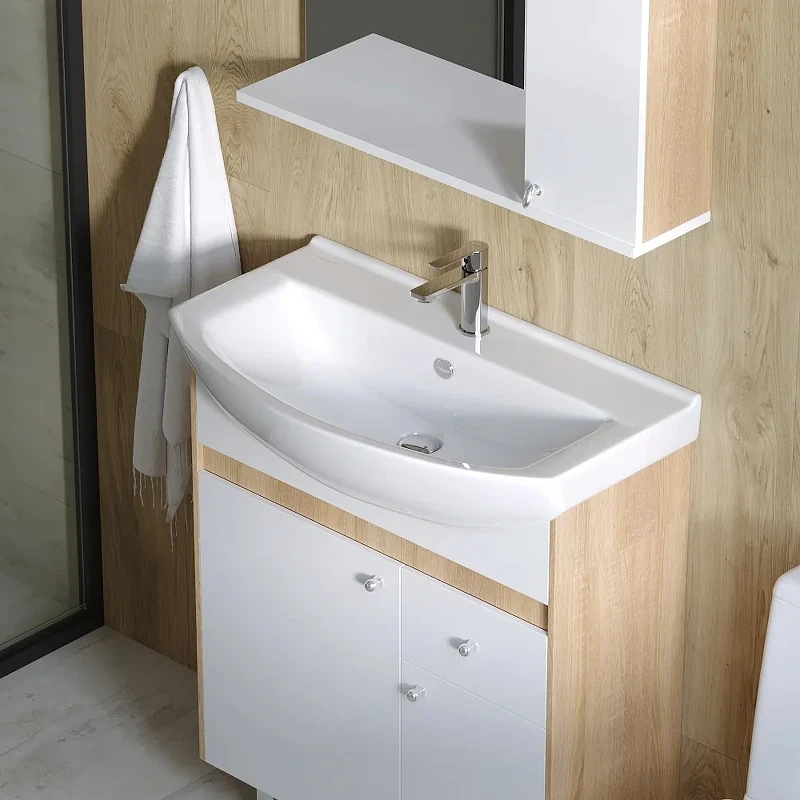 Раковина Sanita Luxe Best 75 WB.FN/Best/75-C/WHT.G/S1 Белая