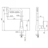 Смеситель для кухни Remer Vanity V81M Хром латунь