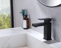 Смеситель для раковины Abber Daheim AF8210B Черный матовый латунь