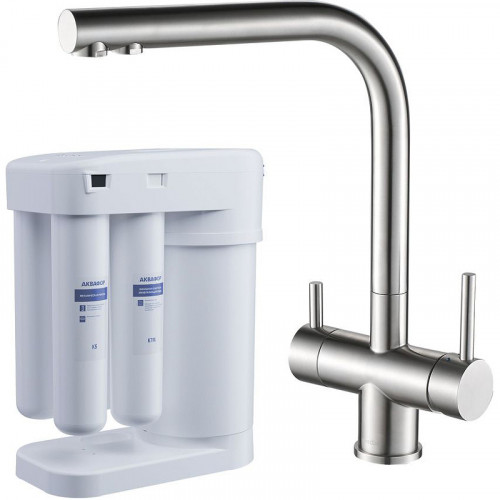 Смеситель для кухни Swedbe Selene Plus K8144M с фильтром Нержавеющая сталь нержавеющая сталь