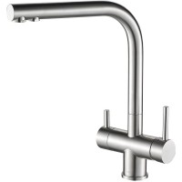 Смеситель для кухни Swedbe Selene Plus K8144M с фильтром Нержавеющая сталь нержавеющая сталь однорычажный