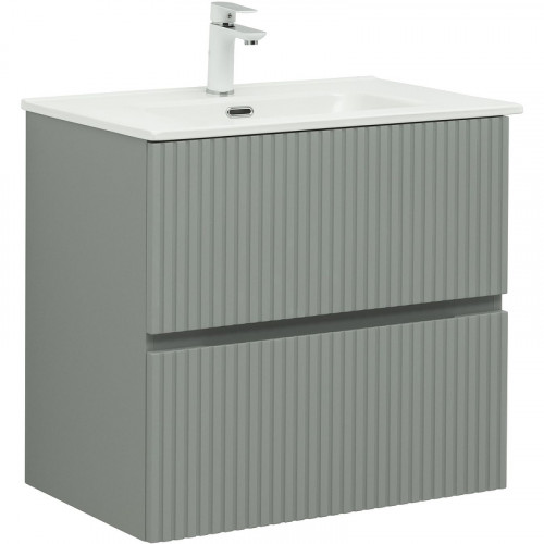 Тумба под раковину Aquanet Джейн 70 313317 подвесная Мисти грин МДФ / ЛДСП