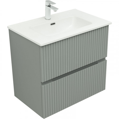 Тумба под раковину Aquanet Джейн 70 313317 подвесная Мисти грин МДФ / ЛДСП