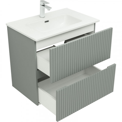 Тумба под раковину Aquanet Джейн 70 313317 подвесная Мисти грин МДФ / ЛДСП